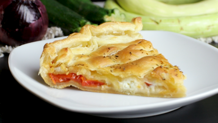 Torta salata con pomodorini e Raspadura lodigiana Bella Lodi