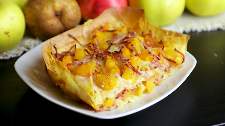 Lasagne con zucca, speck e Raspadura lodigiana Bella Lodi