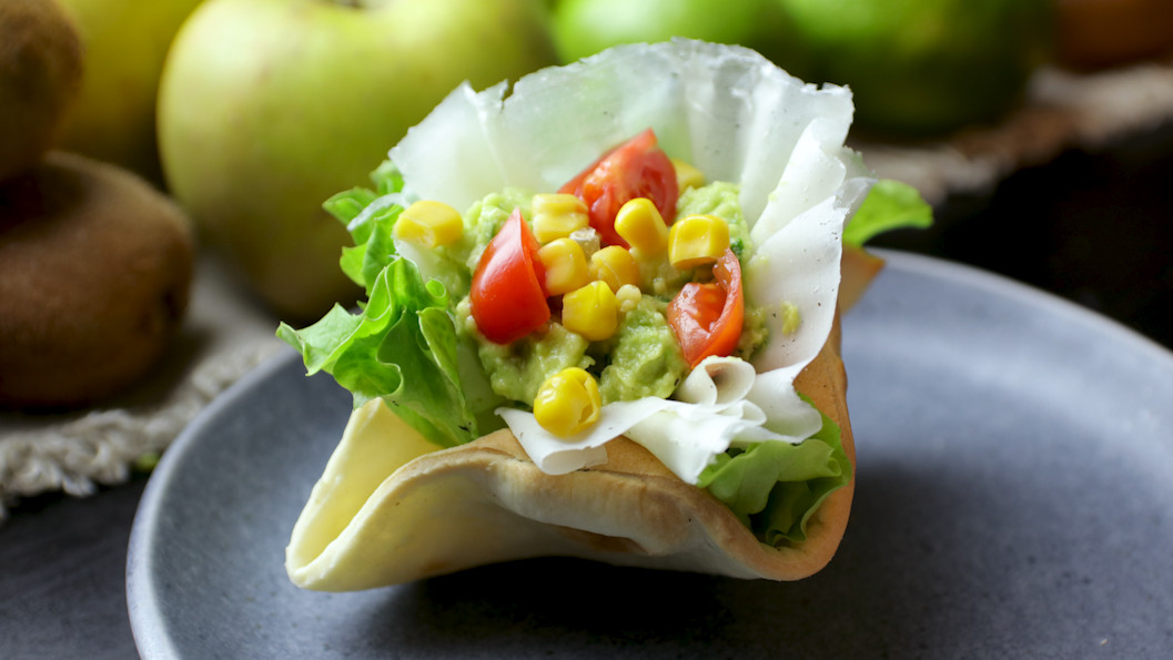 Cestini con guacamole e Raspadura lodigiana Bella Lodi - Ricetta