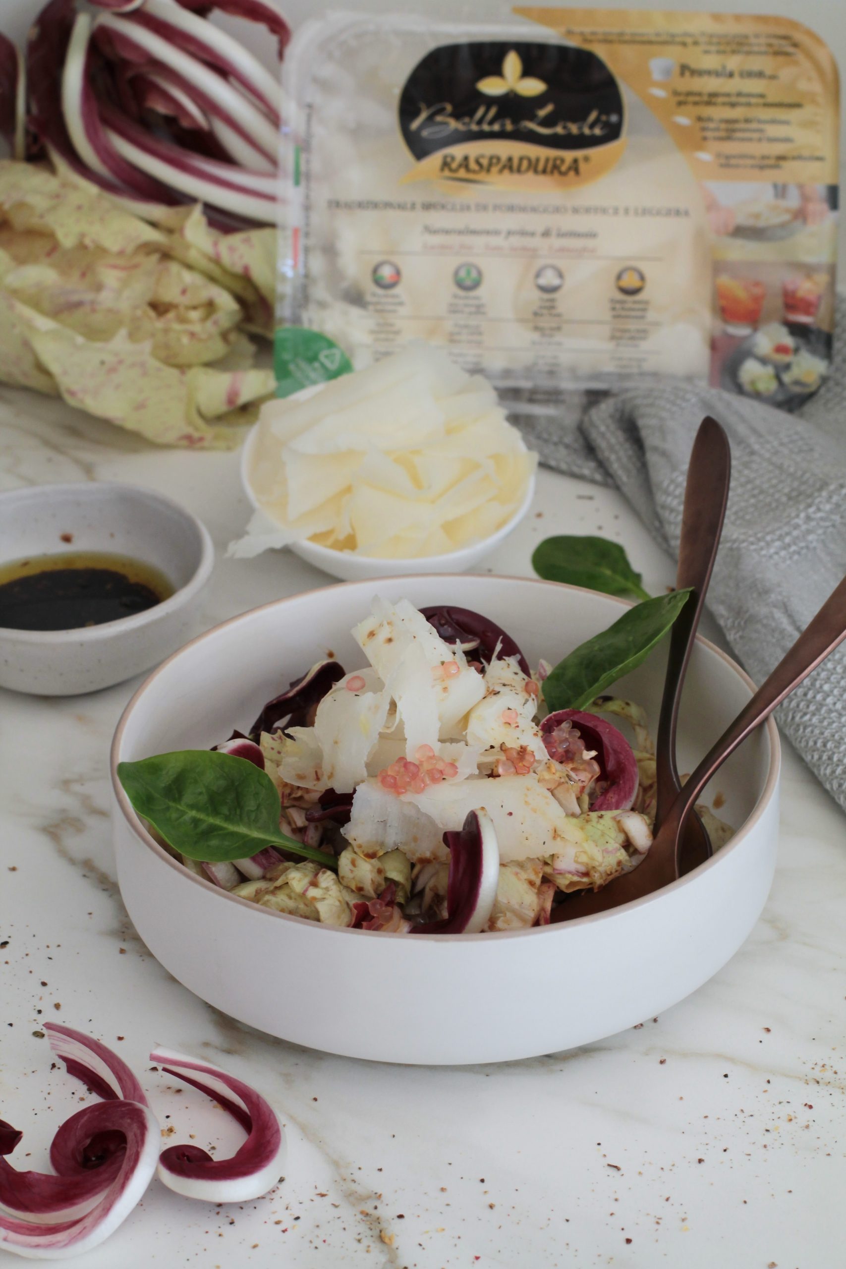 Insalata di radicchio con Raspadura Bella Lodi