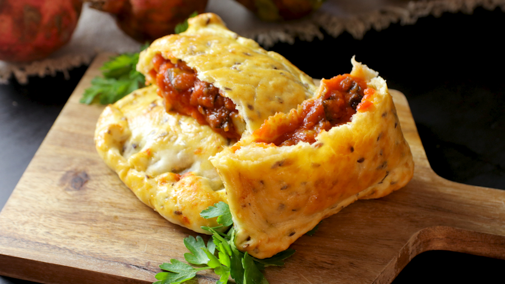 Fagottini di sfoglia con melanzane e Raspadura Bella Lodi