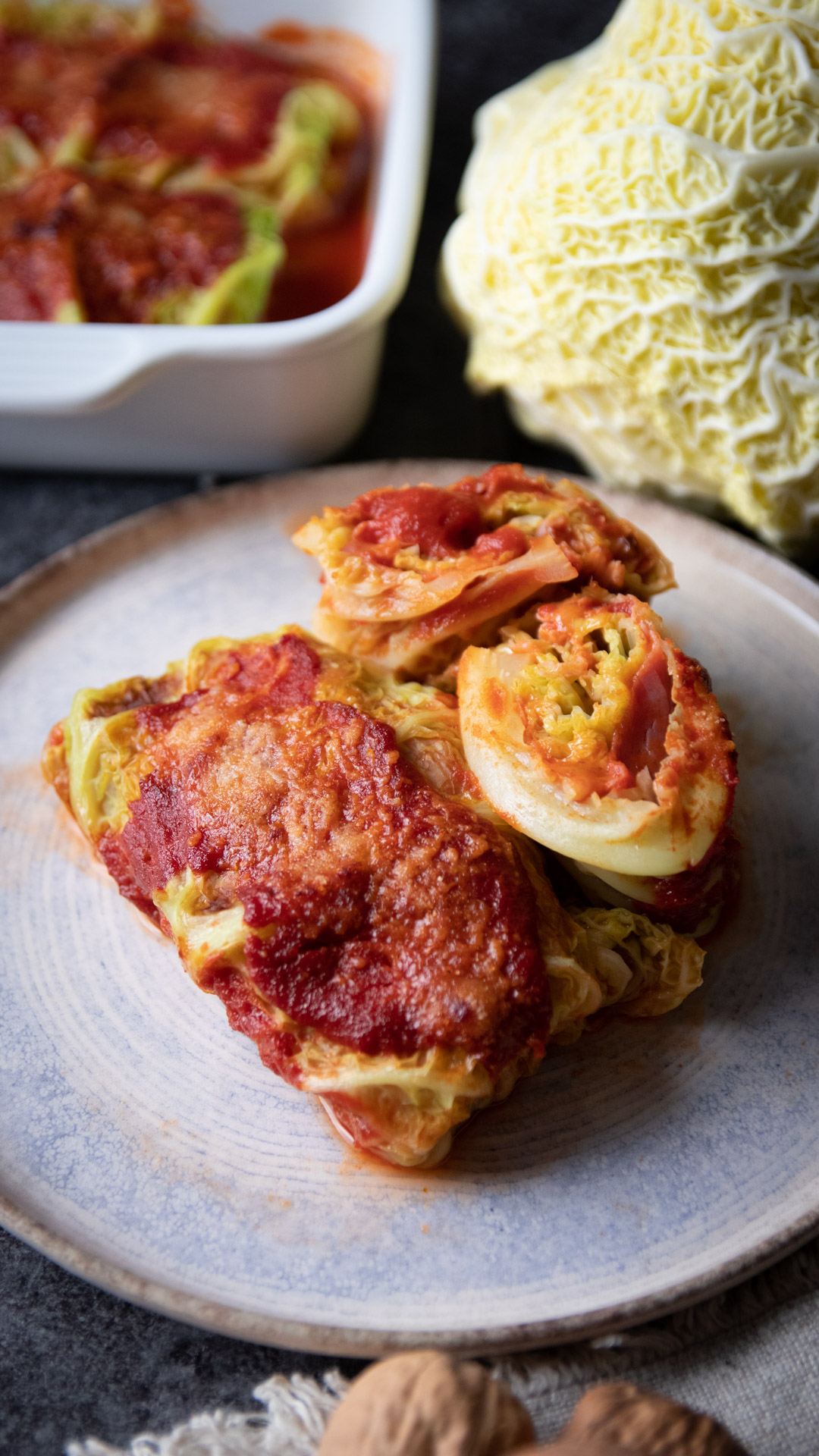 Involtini di verza con prosciutto e Raspadura lodigiana Bella Lodi