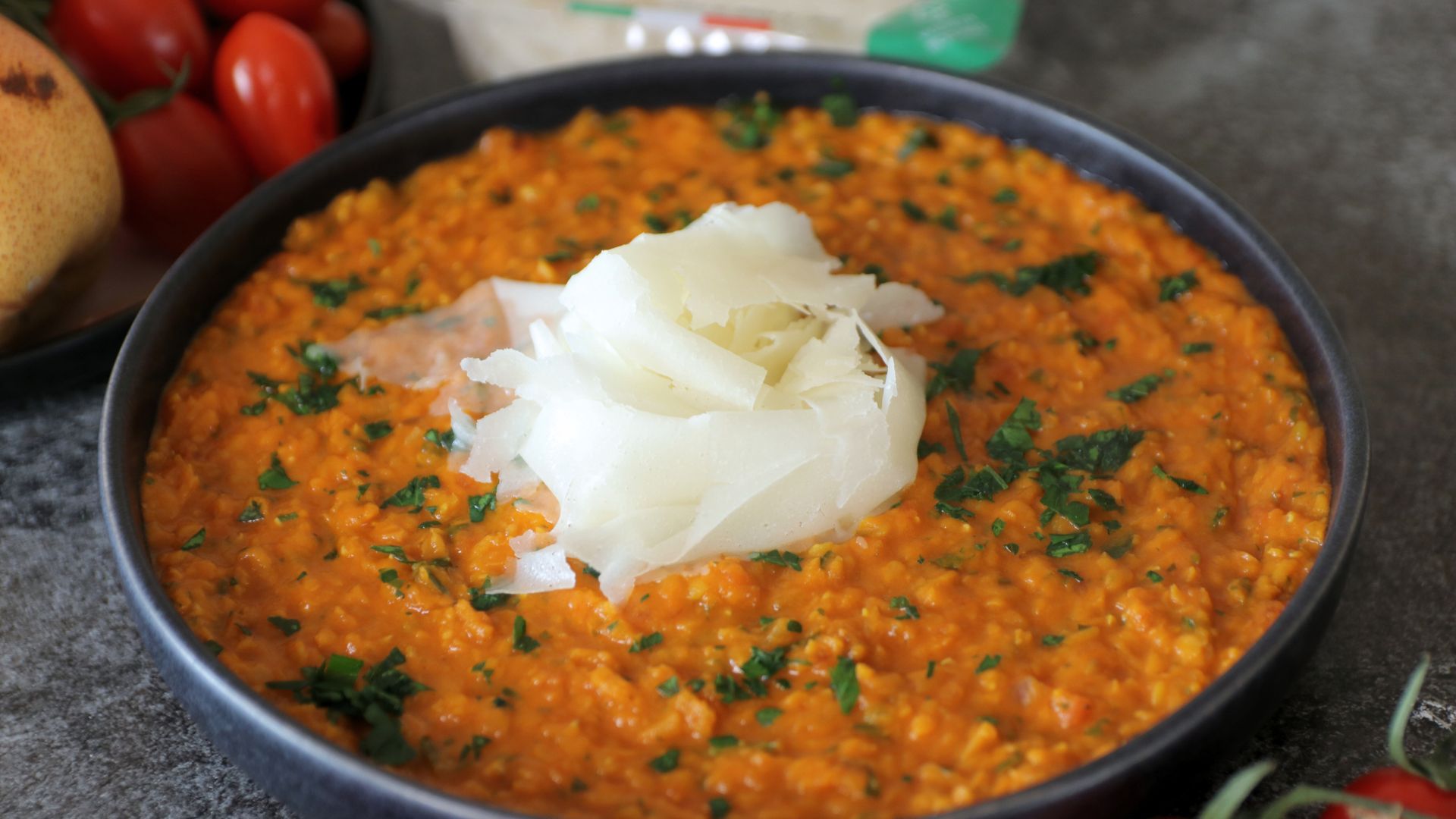 Dhal di lenticchie rosse con Raspadura Bella Lodi