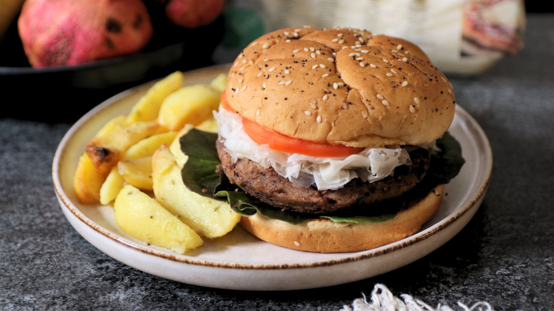 Burger di fagioli rossi e lenticchie con Raspadura Bella Lodi