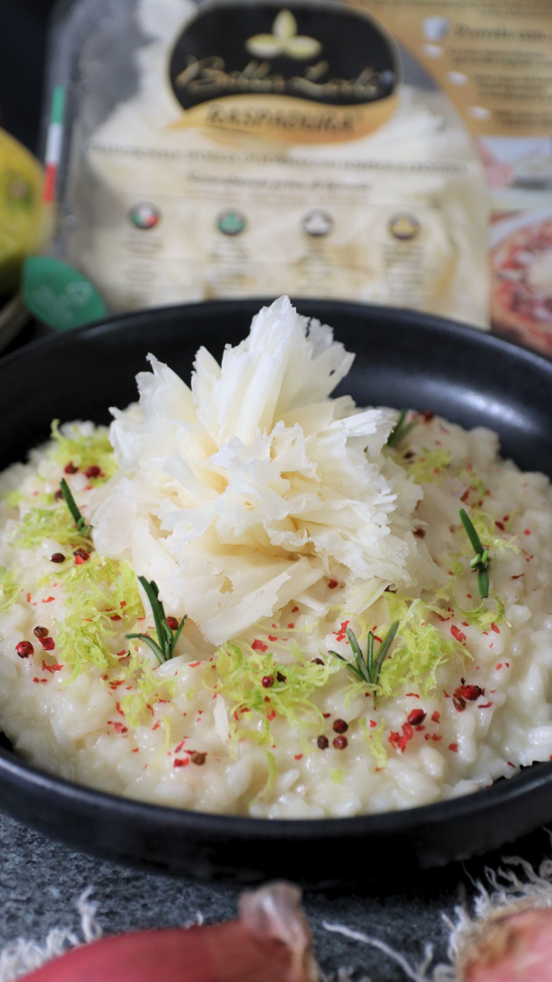 Risotto allo spumante con Raspadura Bella Lodi